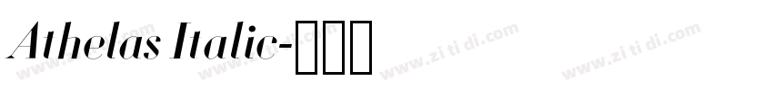 Athelas Italic字体转换 Athelas Italic字体转换